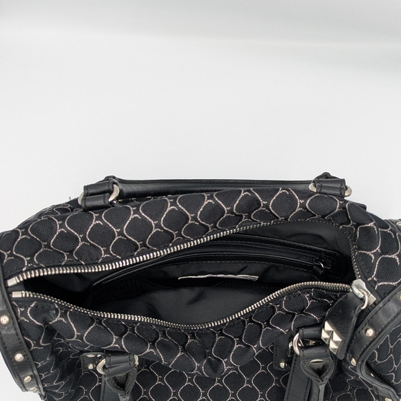 Nine West Black & Silver Patterned Handbag - Picture 2 of 11